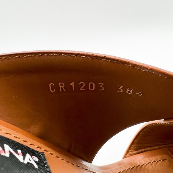 Dolce & Gabbana 105mm Crisscross Elegant Leather Slide Mules - Picture 7 of 15